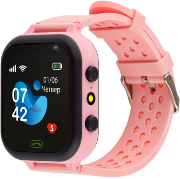 Дитячий смарт-годинник AmiGo GO009 Pink (996384) - зображення 1