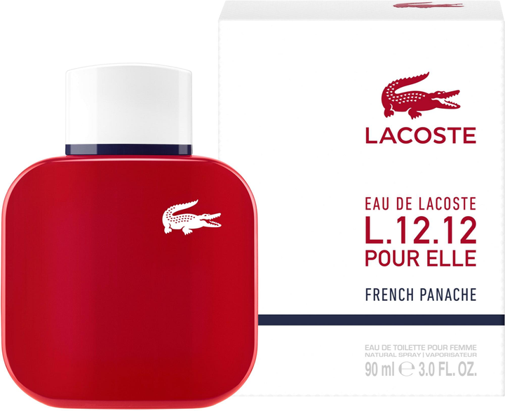 Woda toaletowa damska Lacoste Eau De L.12.12 pour Elle French Panache 90 ml (3614228228671) - obraz 1
