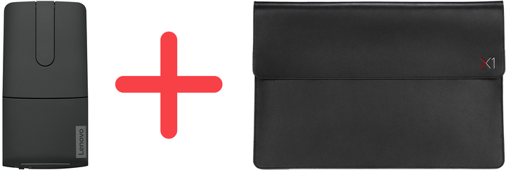 Комплект Миша ThinkPad X1 Presenter + Чохол для ноутбука X1 Leather Sleeve 14" (4XR0V83212) - зображення 1