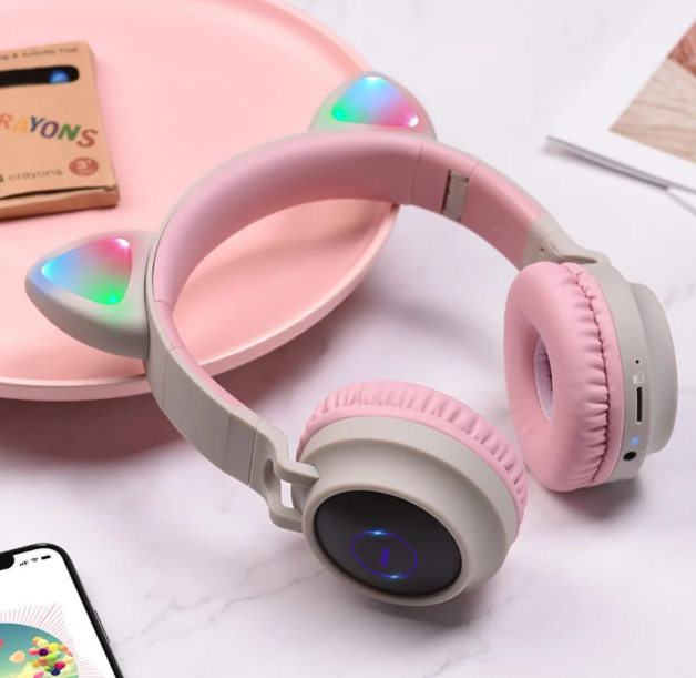 Наушники HOCO W27 CAT EAR Wireless headphones чисто розовые - Фото 4 Наушники HOCO W27 CAT EAR Wireless headphones чисто розовые - изображение 4
