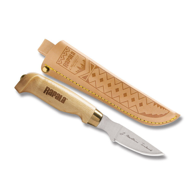 Охотничий финский нож с кожанным чехлом RAPALA Classic Birch Fish'n Fillet (8,9 см) - изображение 1