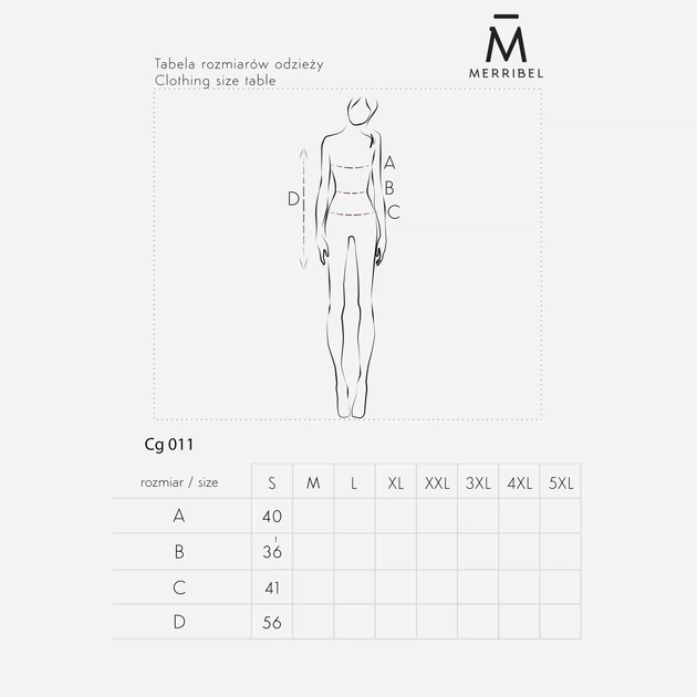 Longsleeve damski Merribel CG011 S Szary (5903050362409) - obraz 3