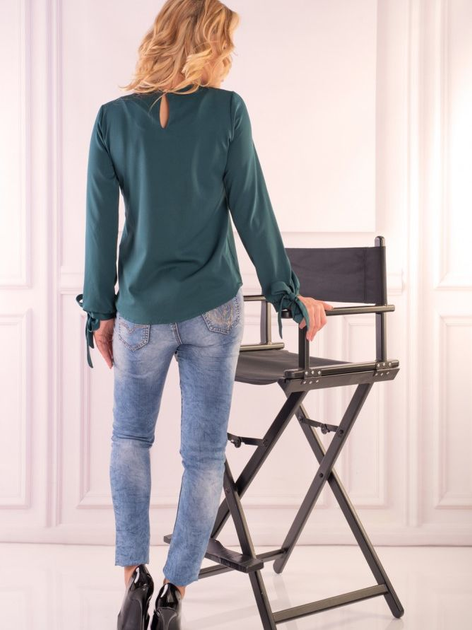 Блузка жіноча Merribel Nedimade 3XL Темно-зелена (5907621605087) - зображення 3