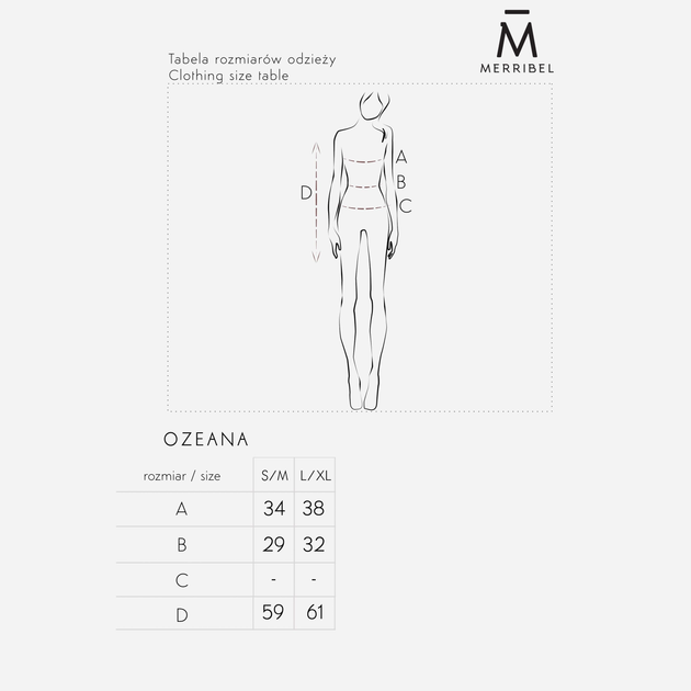 Топ жіночий Merribel Ozeana S-M Чорний (5907621622107) - зображення 4