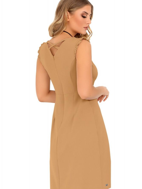 Sukienka ołówkowa damska Merribel Kerrien XL Camel (5907621602932) - obraz 2