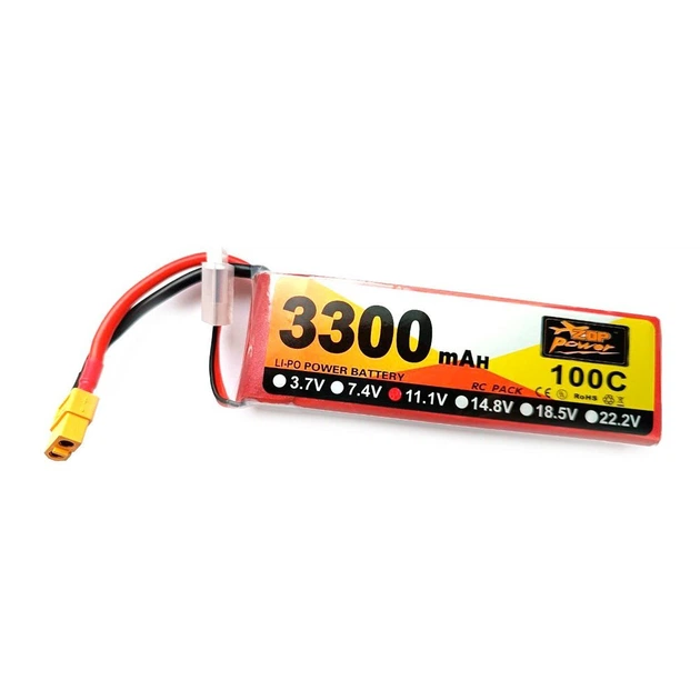 Аккумулятор ZOP Power Li-Po 3s 3300 MAh 11.1v 100C Коннектор XT60.