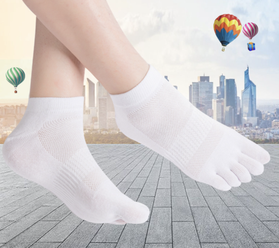 Носки низкие с пальцами мужские Dizer Socks 40-43 белый - изображение 6