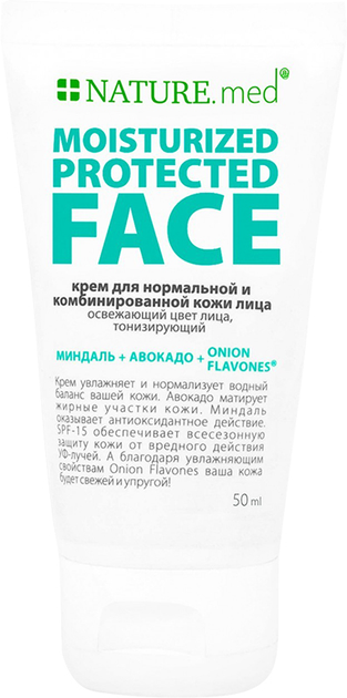 Крем для нормальной и комбинированной кожи NATURE.med Защитное увлажнение SPF 15 50 мл (4820065531402) - изображение 1