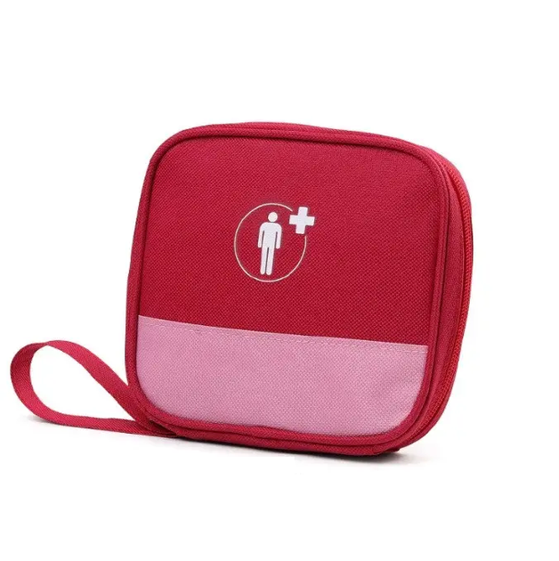 Аптечка сумка органайзер компактна портативна для медикаментів подорожей будинку 16х4х14 см (474861-Prob) Червона - зображення 2