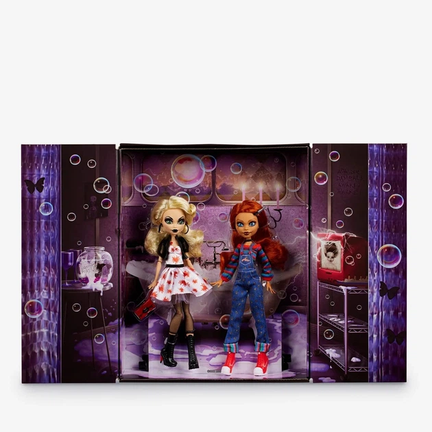 Набір колекційних ляльок Монстер Хай Чакі та його наречена Тіффані Monster High Skullector Chucky and Tiffany Doll 2-Pack Mattel (HKY84) - зображення 9