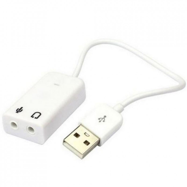 Звуковая плата Dynamode USB 8(7.1 91546) каналов 3D RTL (USB-SOUND7-WHITE 91546) - изображение 1