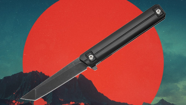 Нож Складной Тактический AMERICAN TANTO SG 079 black Сверхпрочная Сталь D2 - изображение 1