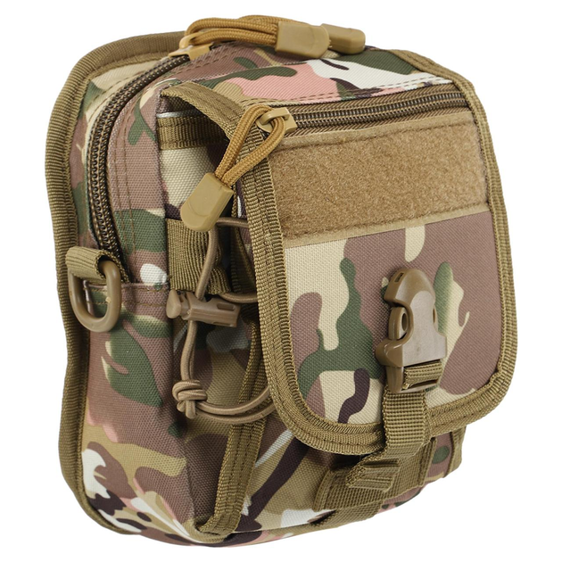Сумка тактическая многоцелевая через плечо Zelart Military Rangers 9113 объем 1,5 литра Camouflage Multicam - изображение 2
