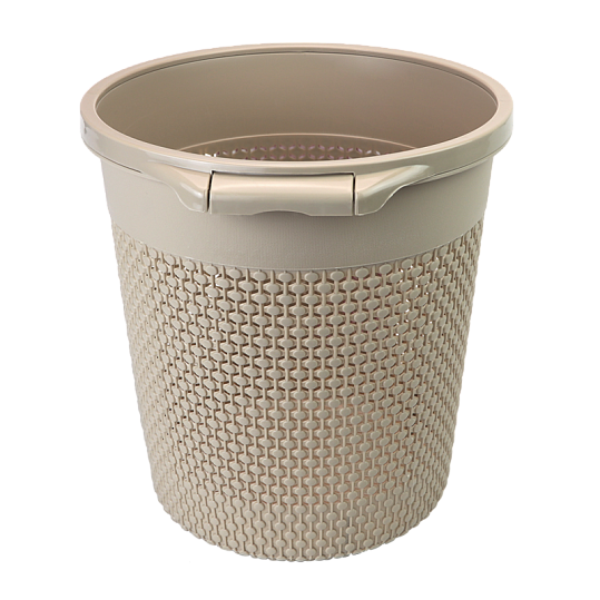 Ведро для мусора MVM BIN-09 9л Светло-коричневое (BIN-09 9L LIGHT BROWN) - изображение 2