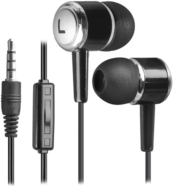 Проводные наушники с микрофоном Defender Pulse 427 jack 3,5 Black - Фото 1 Проводные наушники с микрофоном Defender Pulse 427 jack 3,5 Black - изображение 1