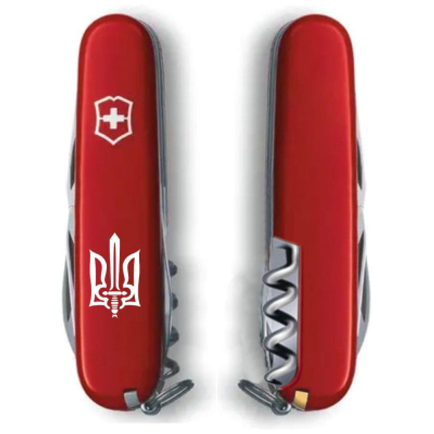 Ніж Victorinox Climber Ukraine Red "Тризуб ОУН" (1.3703_T0300u) - зображення 2