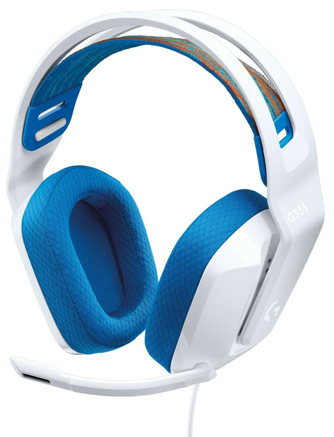 Гарнитура проводная Logitech G335 Wired Gaming (981-001018) Белый/Синий ...