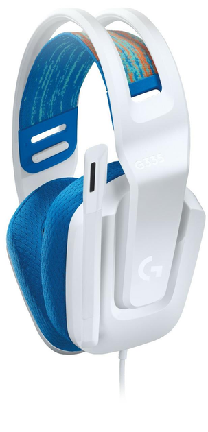 Гарнитура проводная Logitech G335 Wired Gaming (981-001018) Белый/Синий ...