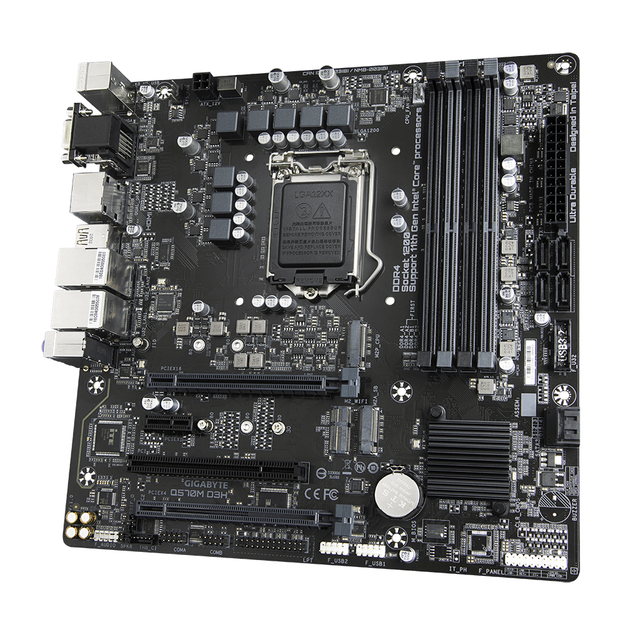 Материнська плата Gigabyte Q570M D3H Socket 1200/MicroATX/4хDDR4 DIMM - зображення 6