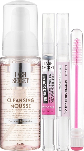 Набір - Lash Secret Lami Home (mousse/80ml + l/oil/2ml + brush/1pcs + mask/2ml) (894117-128718) - Фото 1 Набір - Lash Secret Lami Home (mousse/80ml + l/oil/2ml + brush/1pcs + mask/2ml) (894117-128718) - зображення 1