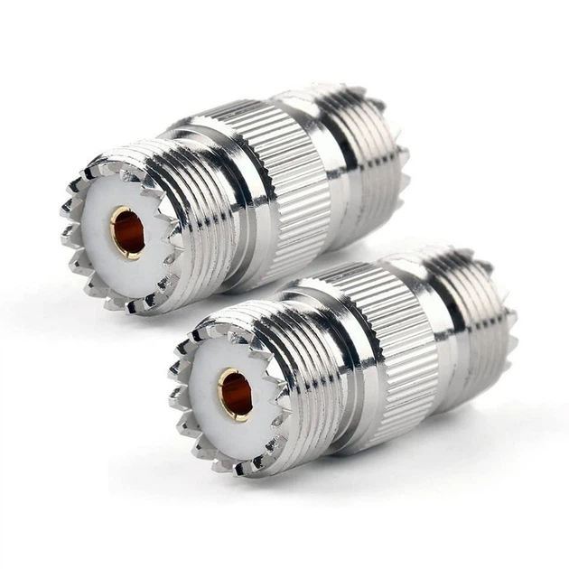 Переходник антенный UHF Female SO-239, PL-239 с двух сторон ...