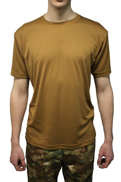Термо футболка тактическая потоотводящая Ecoby, размер М, Койот - изображение 1