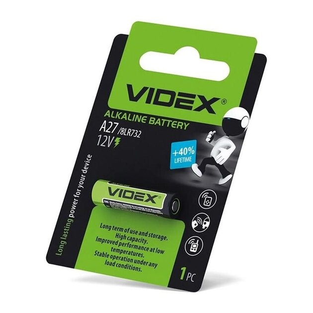 Батарейка Videx ALKALINE 12V 27A/8LR732 – фото, відгуки, характеристики ...