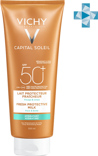 Сонцезахисне молочко Vichy Capital Ideal Soleil Hydratant Milk SPF50+ для обличчя і тіла 300 мл (3337871322694) - зображення 2