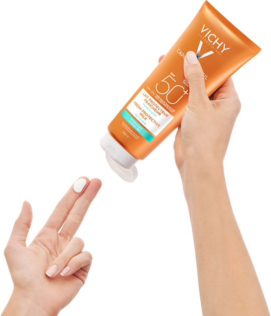 Сонцезахисне молочко Vichy Capital Ideal Soleil Hydratant Milk SPF50+ для обличчя і тіла 300 мл (3337871322694) - зображення 4