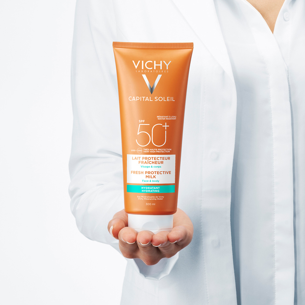 Сонцезахисне молочко Vichy Capital Ideal Soleil Hydratant Milk SPF50+ для обличчя і тіла 300 мл (3337871322694) - зображення 7