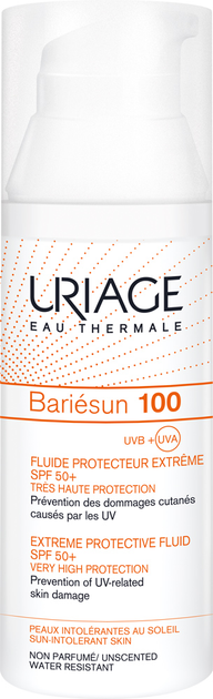 Emulsja przeciwsłoneczna do twarzy Uriage Bariesun 100 Extreme Protective Fluid SPF 50+ 50 ml (3661434011979) - obraz 1