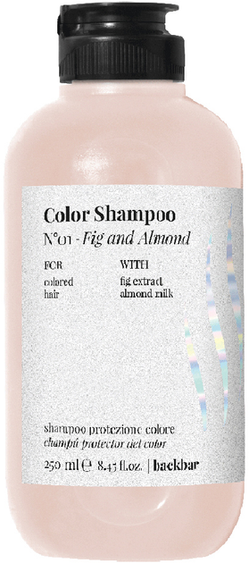 FarmaVita Back Bar Color Shampoo N°01 - Figa i Migdał do włosów farbowanych 250 ml (8022033107190) - obraz 1