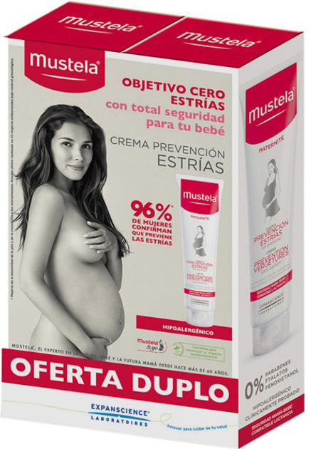 Zestaw kremów przeciw rozstępom Mustela Maternidad Stretch Marks Prevention Cream 2x250 ml (8436034152040) - obraz 1