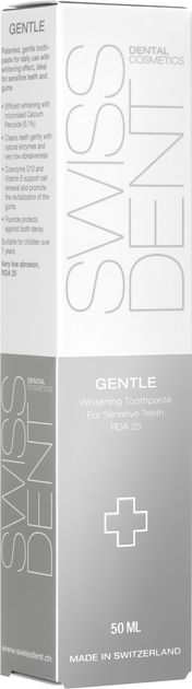 Зубна паста SWISSDENT Gentle Відбілююча 50 мл (7640126190501) - зображення 2