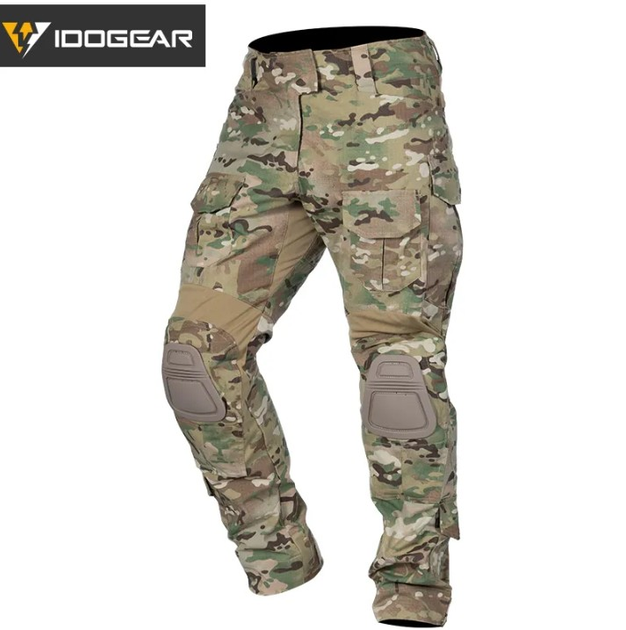 Тактичні Штани IDOGEAR G3 V2 Combat Pants Multicam із наколінниками Мультикам Розмiр XL - зображення 1