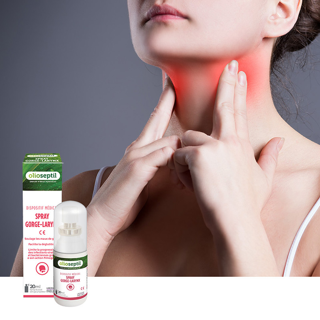 Спрей Горло-Гортань Olioseptil / SPRAY GORGE-LARYNX - Знімає біль у горлі, 20 мл (OL06) - изображение 3