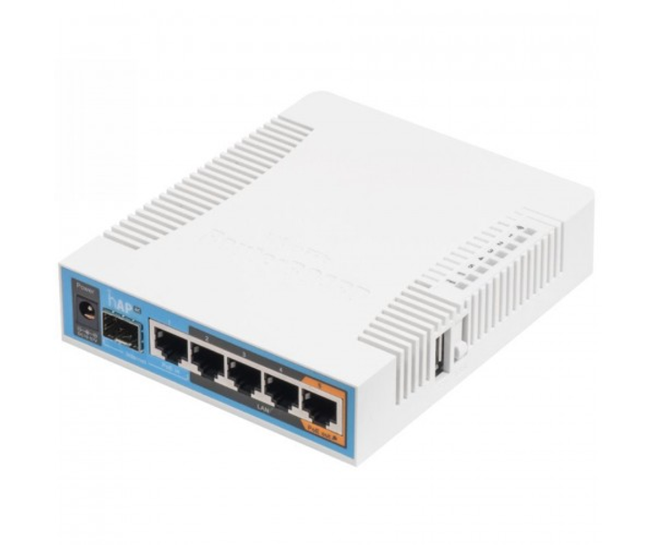 Маршрутизатор Mikrotik RB962UiGS-5HacT2HnT hAP ac with 720MHz CPU, 128MB RAM, 5x Gigabit LAN, built- - зображення 1