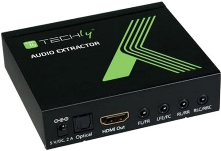 Аудіоекстрактор Techly HDMI 4K audio extractor SPDIF Toslink, 4x Jack 3.5mm, LPCM 5.1CH / 7.1CH (25756) (8054529025756) - зображення 3