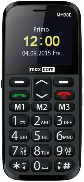 Telefon komórkowy Maxcom MM38D (MAXCOMMM38D) Czarny - obraz 2