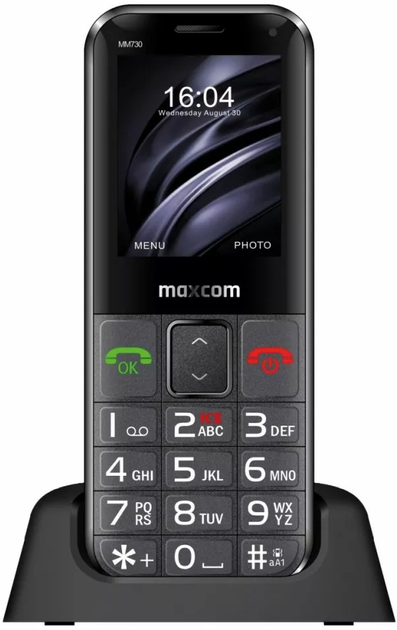 Мобільний телефон Maxcom MM 730BB Comfort Black (MAXCOMMM730BB) - зображення 1