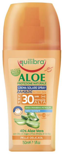 Krem-spray do opalania dla dzieci Equilibra Aloe SPF30+ UVB/UVA 150 ml (8000137014569) - obraz 1