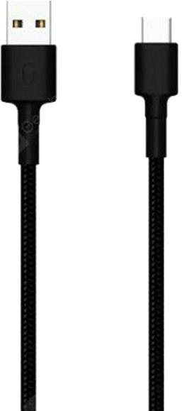 Kabel Xiaomi Mi Type-C Braided Czarny (6934177703584) - obraz 1