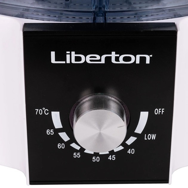 Сушилка 21 л для овощей и фруктов мяса рыбы электрическая LIBERTON LFD-5524P 520 Вт дегидратор 7 лотков (2 лотка для пастилы) - изображение 6