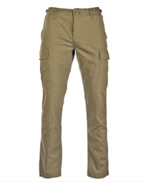 Тактичні штани Mil-Tec Teesar RipStop BDU Slim Fit Хакі 11853104-М - зображення 1