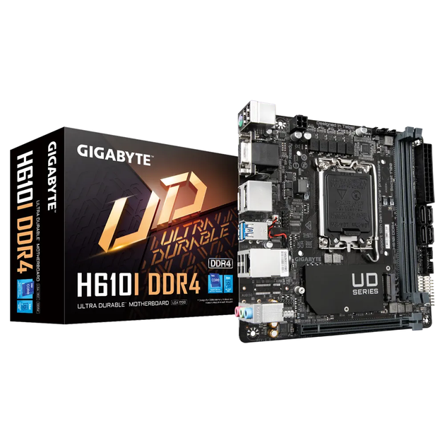 Материнська плата Gigabyte H610I DDR4 Socket 1700/MiniITX/2хDDR4 DIMM - зображення 3