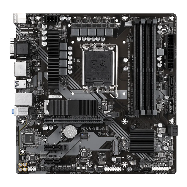 Материнская плата Gigabyte B760M DS3H DDR4 Socket 1700/MicroATX/4хDDR4 DIMM - изображение 4