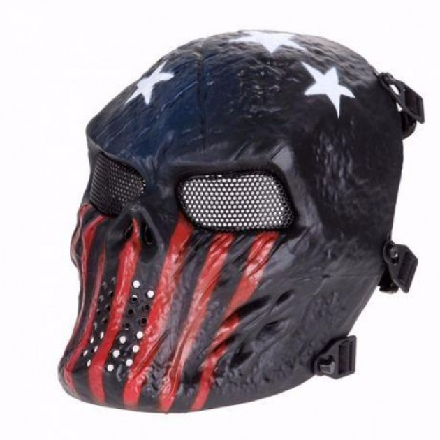 Шикарный шлем для страйкбола, лыжная маска, спортивная маска, пейнтбол, Америка (BG) - изображение 1