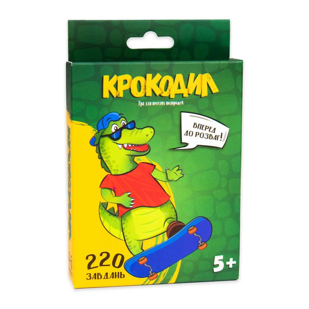 Игра настольная Strateg развлекательная Крокодил (укр.) (30339) – фото ...