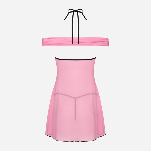 Komplet erotyczny (halka + figi stringi) LivCo Corsetti Fashion Chameli LC 13425 S Pink (5907699449378) - obraz 3