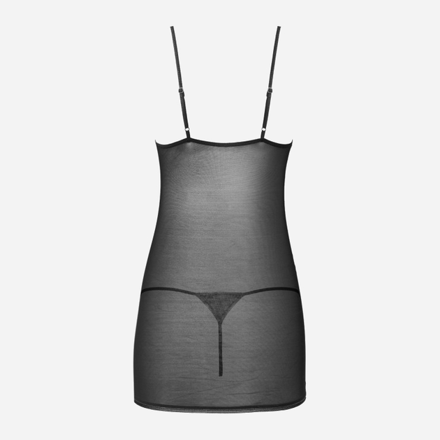 Еротичний комплект (пеньюар + трусики-стринги) LivCo Corsetti Fashion Loritan LC 99185 L/XL Чорний (5903050369767) - зображення 6